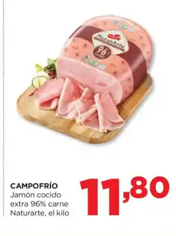 Alimerka CAMPOFRÍO Jamón cocido extra 96% carne Naturarte oferta