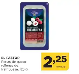 Alimerka EL PASTOR Perlas de queso rellenas de frambuesa oferta