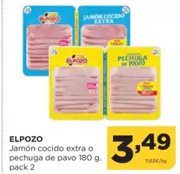 Alimerka ELPOZO Jamón cocido extra o pechuga de pavo oferta