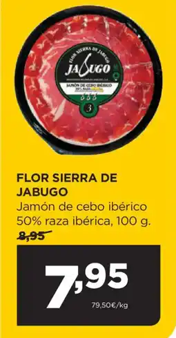 Alimerka FLOR SIERRA DE JABUGO Jamón de cebo ibérico 50% raza ibérica oferta