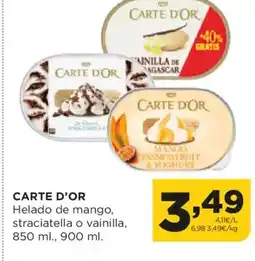 Alimerka CARTE D'OR Helado de mango, straciatella o vainilla oferta
