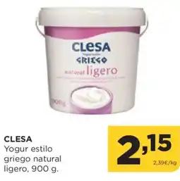 Alimerka CLESA Yogur estilo griego natural oferta