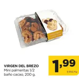Alimerka VIRGEN DEL BREZO Mini palmeritas 1/2 baño cacao oferta