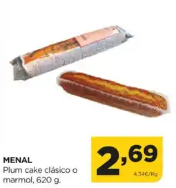 Alimerka MENAL Plum cake clásico o marmol oferta
