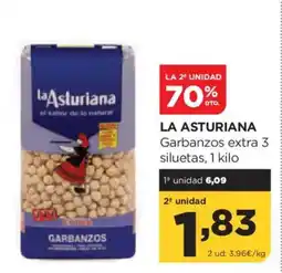 Alimerka LA ASTURIANA Garbanzos extra 3 siluetas oferta