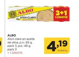Alimerka ALBO Atún claro en aceite de oliva oferta