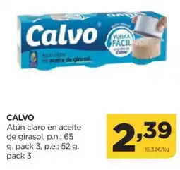 Alimerka CALVO Atún claro en aceite de girasol oferta