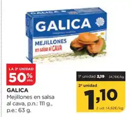 Alimerka GALICA Mejillones en salsa al cava oferta