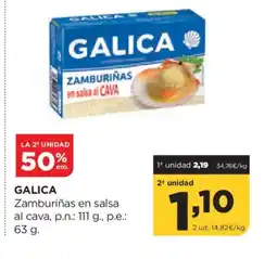 Alimerka GALICA Zamburiñas en salsa al cava oferta
