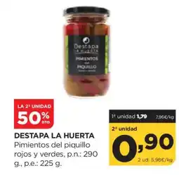 Alimerka DESTAPA LA HUERTA Pimientos del piquillo rojos y verdes oferta