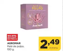 Alimerka AGROMAR Paté de pulpo oferta