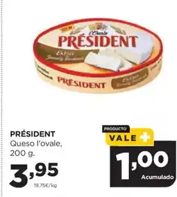 Alimerka PRÉSIDENT Queso l'ovale oferta