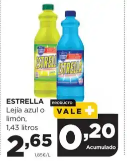Alimerka ESTRELLA Lejía azul o limón oferta