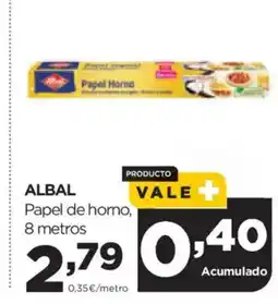 Alimerka ALBAL Papel de horno oferta