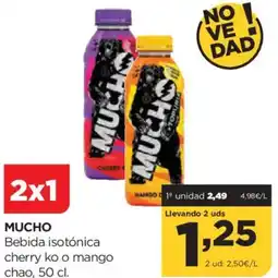 Alimerka MUCHO Bebida isotónica cherry ko o mango chao oferta