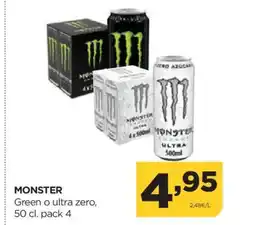 Alimerka MONSTER Green o ultra zero oferta