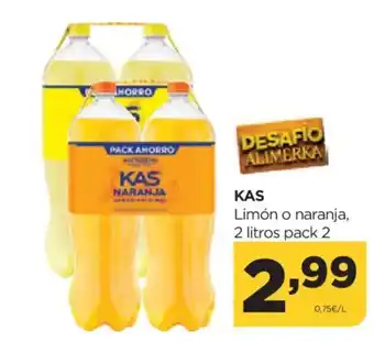 Alimerka KAS Limón o naranja oferta