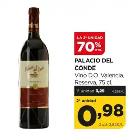 Alimerka PALACIO DEL CONDE Vino D.O. Valencia, oferta