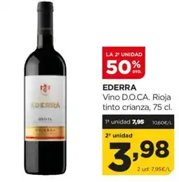 Alimerka EDERRA Vino D.O.CA. Rioja tinto crianza oferta