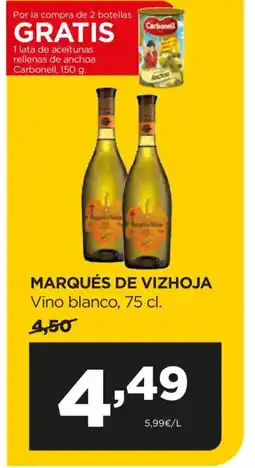 Alimerka MARQUÉS DE VIZHOJA Vino blanco oferta