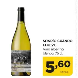 Alimerka SONRÍO CUANDO LLUEVE Vino albariño blanco oferta