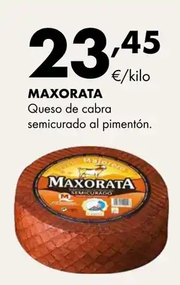 Supermercados Lupa MAXORATA Queso de cabra semicurado al pimentón. oferta