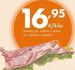 Supermercados Lupa Lechazo por medios o entero con cabeza y asadura. oferta