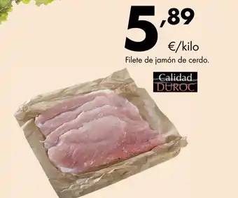 Filete de jamón de cerdo.