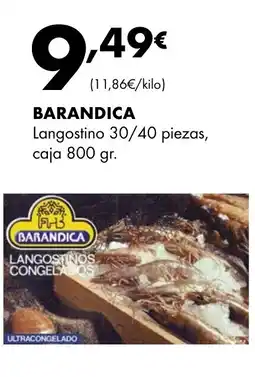 Supermercados Lupa BARANDICA Langostino 30/40 piezas oferta