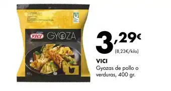 Supermercados Lupa VICI Gyozas de pollo o verduras oferta