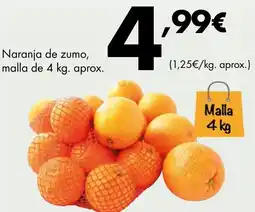 Supermercados Lupa Naranja de zumo oferta