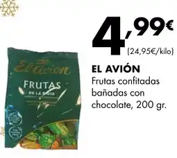 Supermercados Lupa EL AVIÓN Frutas confitadas bañadas con chocolate oferta