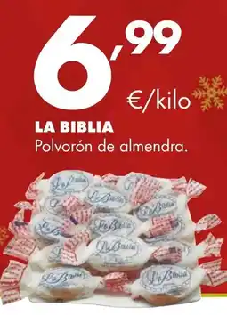 Supermercados Lupa LA BIBLIA Polvorón de almendra. oferta