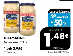 Supermercados Lupa HELLMANN'S Mayonesa oferta