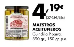 Supermercados Lupa MAESTROS ACEITUNEROS Guindilla Piparra oferta