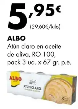 Supermercados Lupa ALBO Atún claro en aceite de oliva oferta