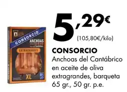 Supermercados Lupa CONSORCIO Anchoas del Cantábrico en aceite de oliva extragrandes oferta