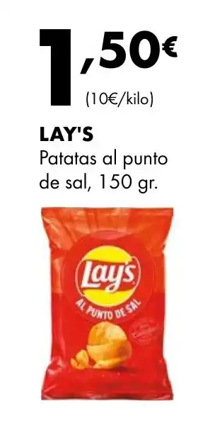 Supermercados Lupa LAY'S Patatas al punto de sal oferta