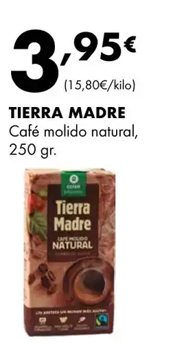 Supermercados Lupa TIERRA MADRE Café molido natural oferta