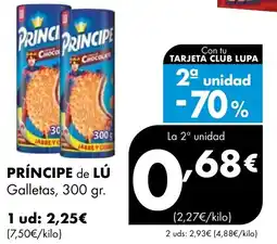 Supermercados Lupa PRÍNCIPE de LÚ Galletas oferta
