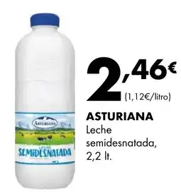 Supermercados Lupa ASTURIANA Leche semidesnatada oferta