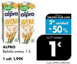 Supermercados Lupa ALPRO Bebida avena oferta