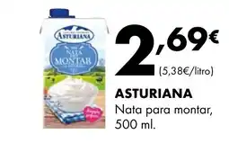 Supermercados Lupa ASTURIANA Nata para montar oferta