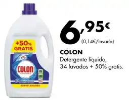 Supermercados Lupa COLON Detergente líquido oferta
