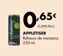 Supermercados Lupa APPLETISER Refresco de manzana, oferta
