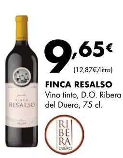 Supermercados Lupa FINCA RESALSO Vino tinto, D.O. Ribera del Duero oferta