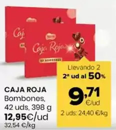 Autoservicios Familia Caja roja - bombones oferta