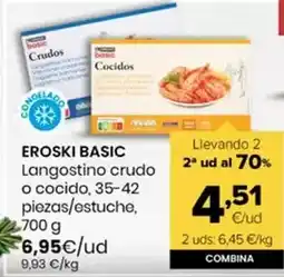 Autoservicios Familia Eroski basic - langostino crudo o cocido oferta