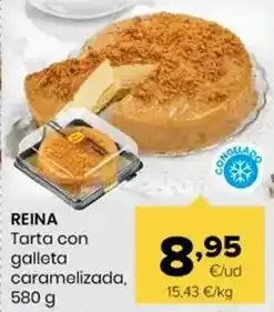 Autoservicios Familia Postres reina - tarta con galleta caramelizada oferta