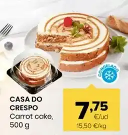 Autoservicios Familia Casa do crespo - carrot cake oferta